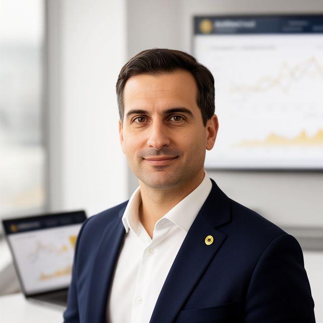 Consulente finanziario di ArtifexCrest in ambiente studio